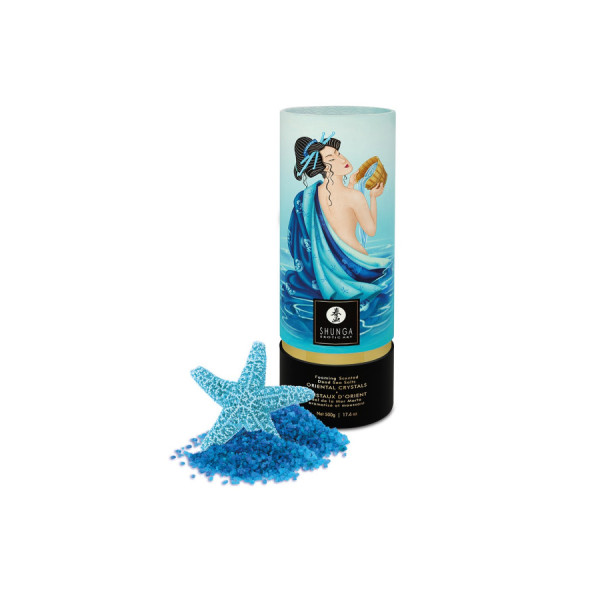 Sel de la mer morte aromatisé et moussant Océan de Tentations  500 gr Shunga 